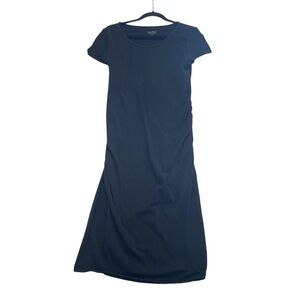 Isabel maternity dress side cinched midi women’s size medium